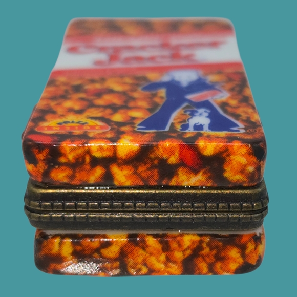 Cracker Jack Porcelain Hinged Box Orig. Whistle Borden | Midwest of Cannon Falls - Picture 3 of 9